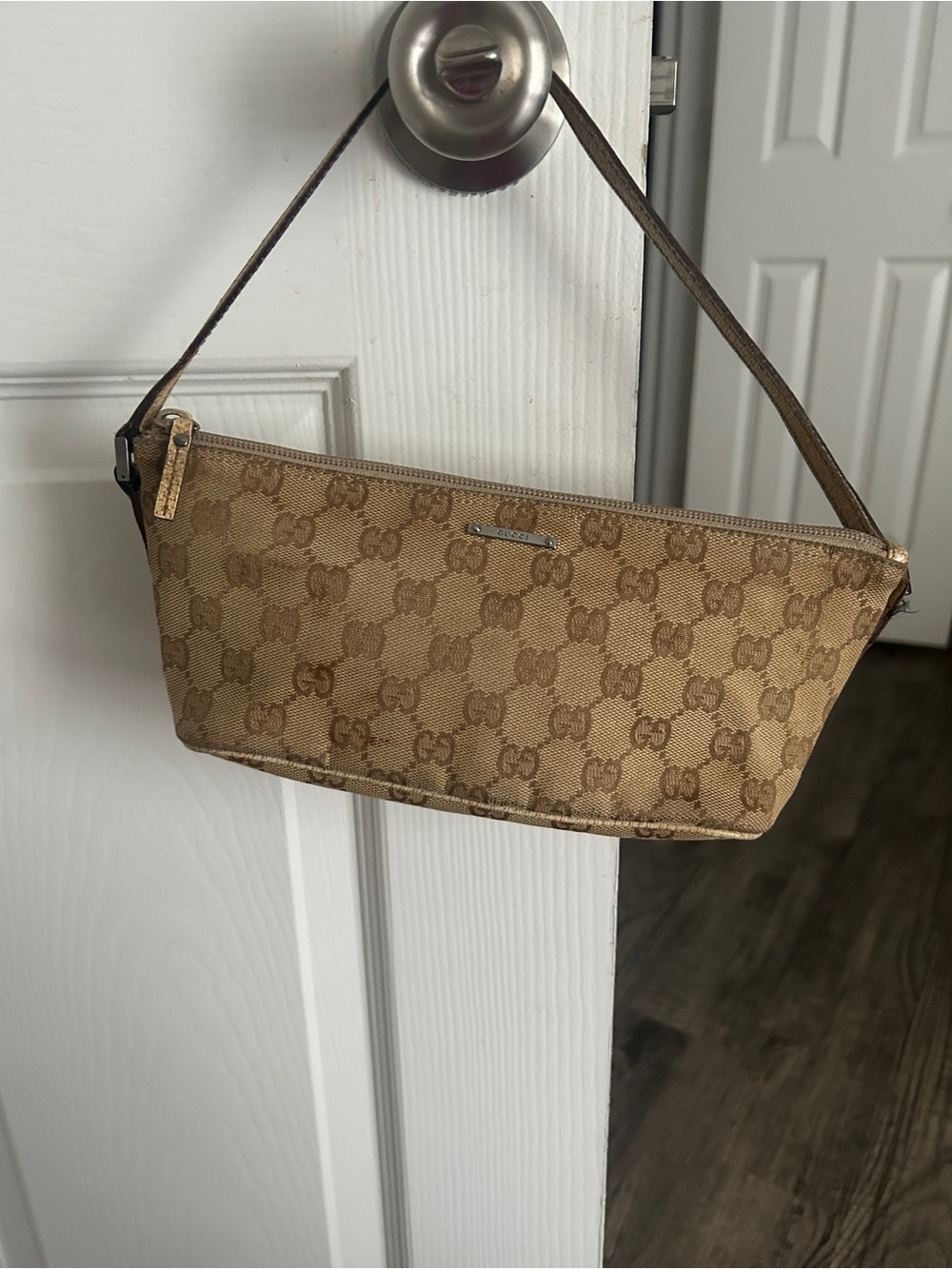 Gucci Tan GG Canvas Mini Shoulder Bag
